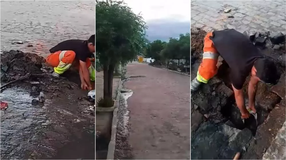 Moradores Do Bairro S O Sebasti O Reclamam De Galeria Estourada Na Rua