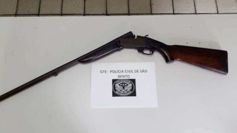 Polícia Civil prende em flagrante suspeito de ter atirado em um cachorro em São Bento