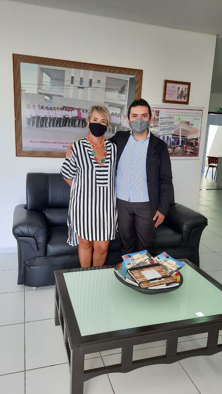Diretor do Complexo de Patos visita sede do grupo Amigas Viva a Vida e reitera admiração pelo trabalho de apoio aos pacientes oncológicos
