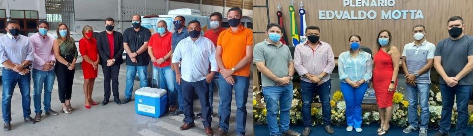 Vereadores de Patos se reúnem com Secretário Municipal de Saúde e 6ª GRS para esclarecer dúvidas sobre distribuição de vacinas