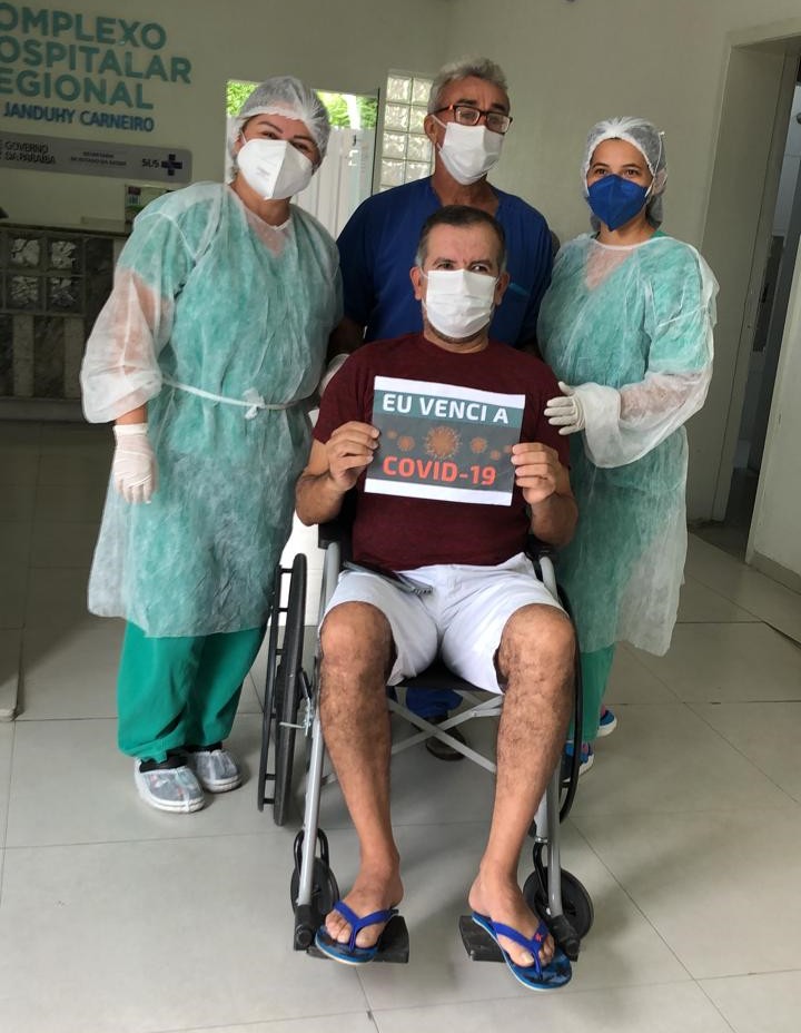 Delegado Elcenho Engel supera a covid-19 e deixa Hospital Regional de Patos