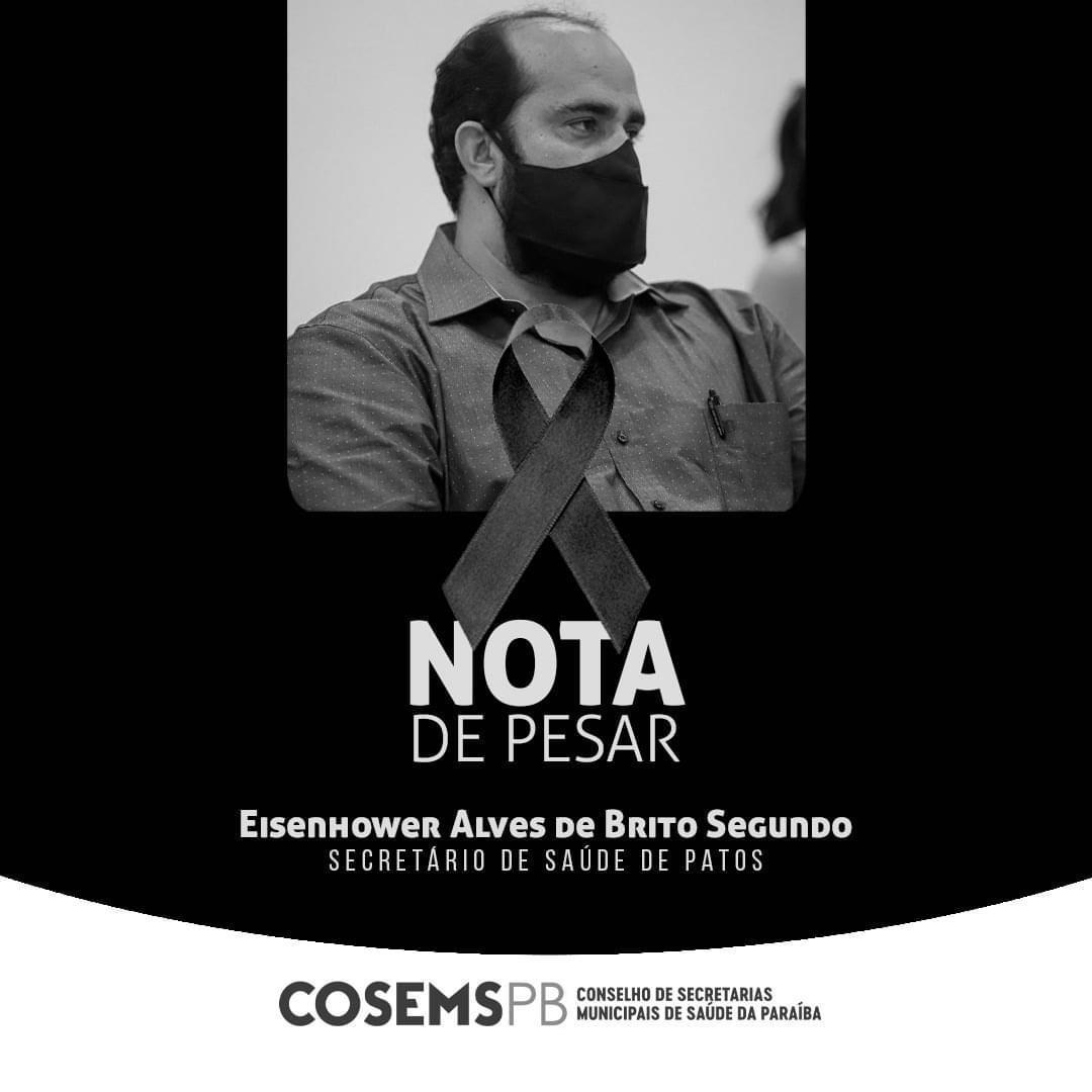 Conselho de Secretarias Municipais de Saúde da Paraíba emite nota de Pesar pela morte do secretário Segundo Brito