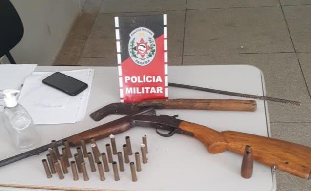 Polícia Militar apreende arma de fogo durante rondas na cidade de Desterro