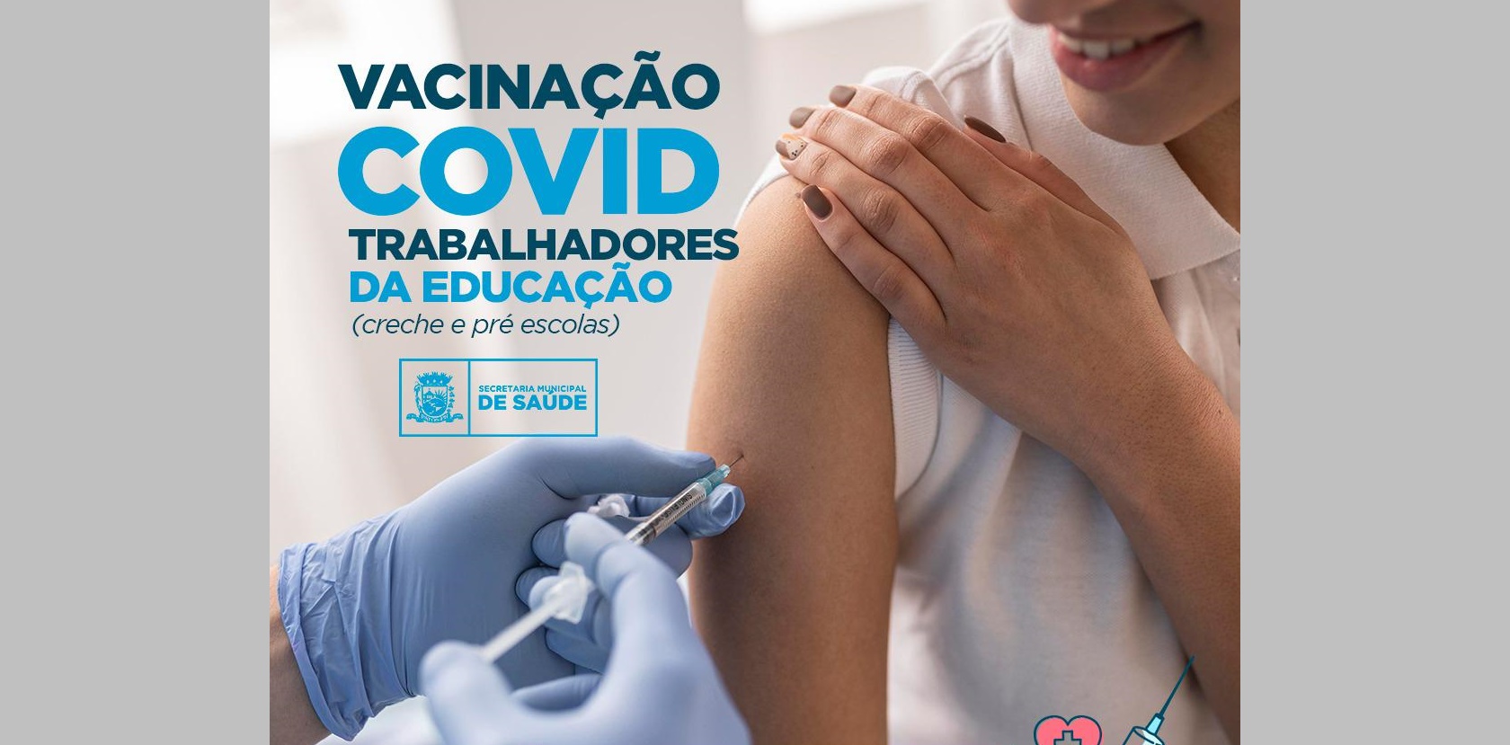 Trabalhadores da Educação começam a ser vacinados contra a covid-19 nesta quarta (09) em Patos