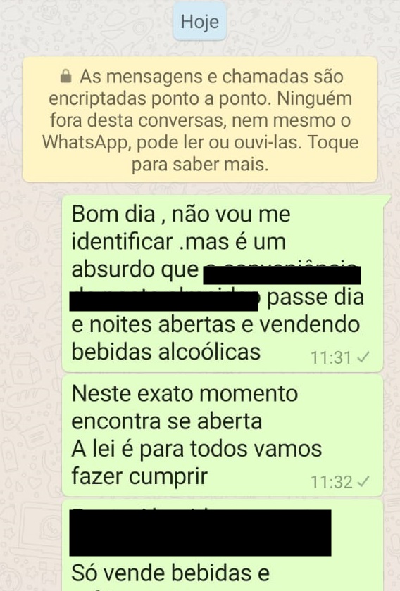 Internautas procuram Patosonline.com e reclamam que números divulgados para denunciar estabelecimentos abertos em Patos estão off-line. Veja