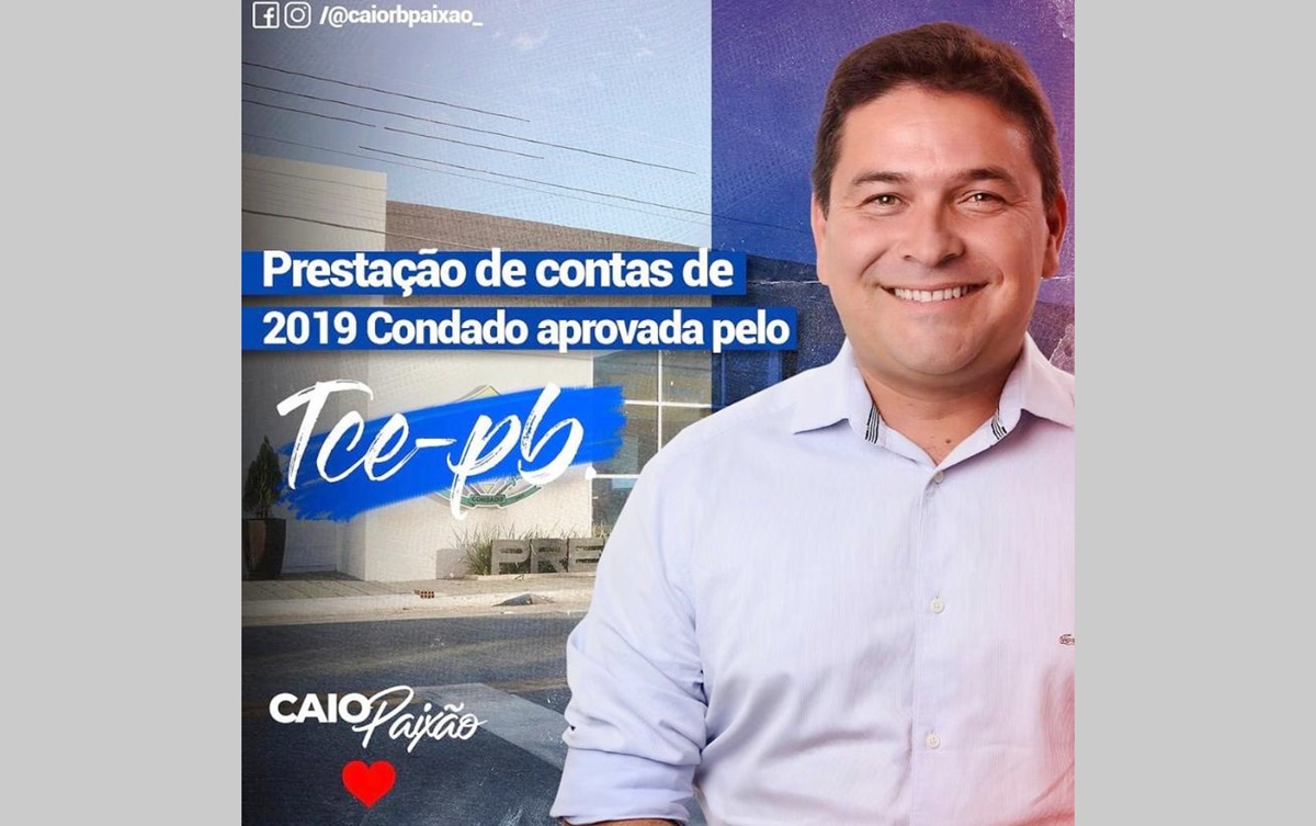Ex-prefeito de Condado comemora em rede social aprovação de suas contas pelo TCE