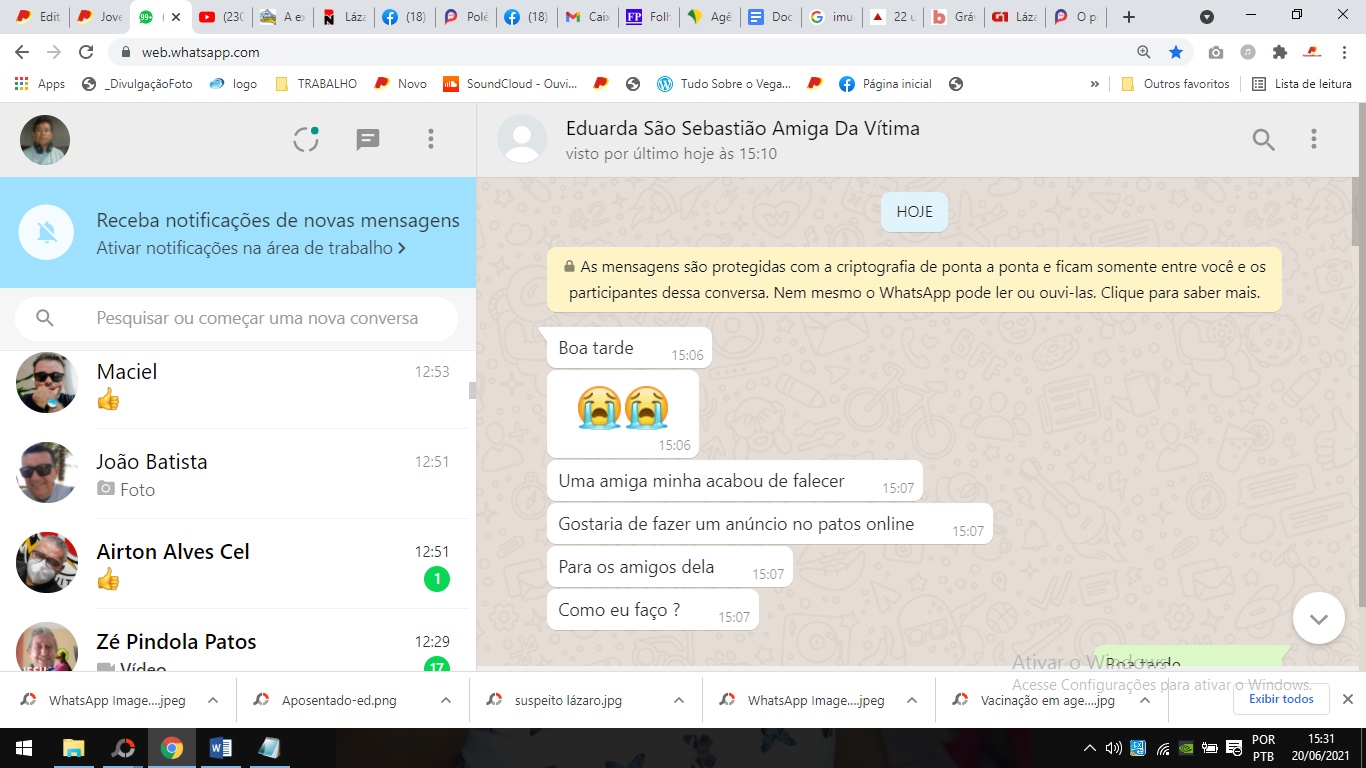 De forma maldosa, pessoa usa Patosonline.com para repassar informação inverídica
