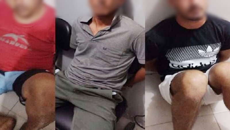 PM prende trio, apreende duas armas de fogo e uma motocicleta roubada no Sertão
