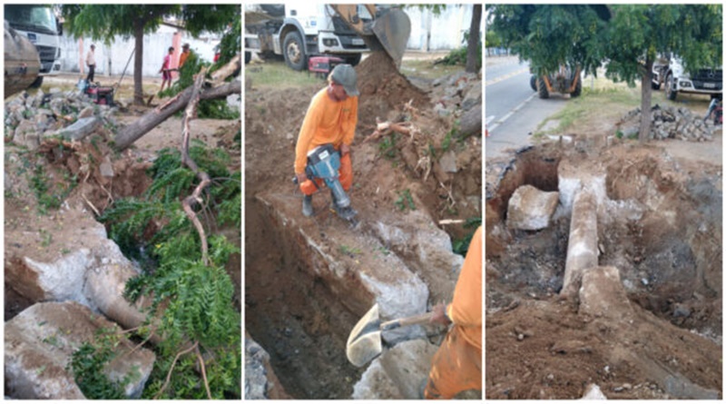 Rompimento deixa várias cidades da região de Patos sem água