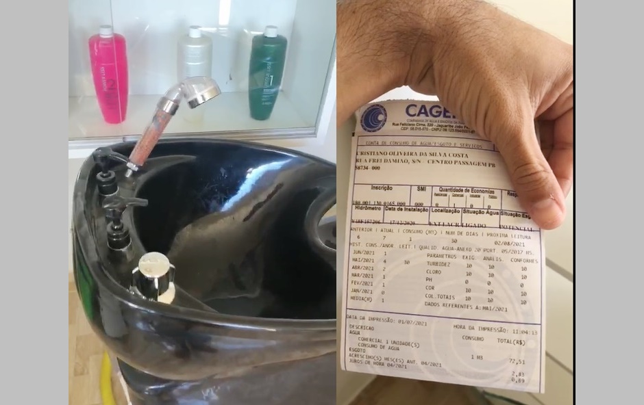 Cabelereiro de Passagem-PB diz que está sem água há 30 dias e que vai entrar na Justiça contra a Cagepa. Ouça