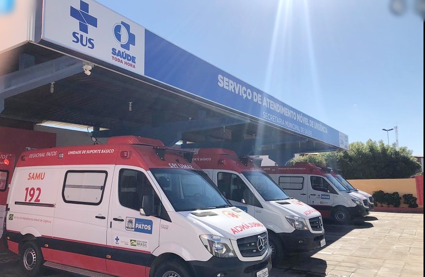 Boa notícia: SAMU de Patos registra redução no atendimento a pacientes com sintomas de covid-19 nos últimos dias