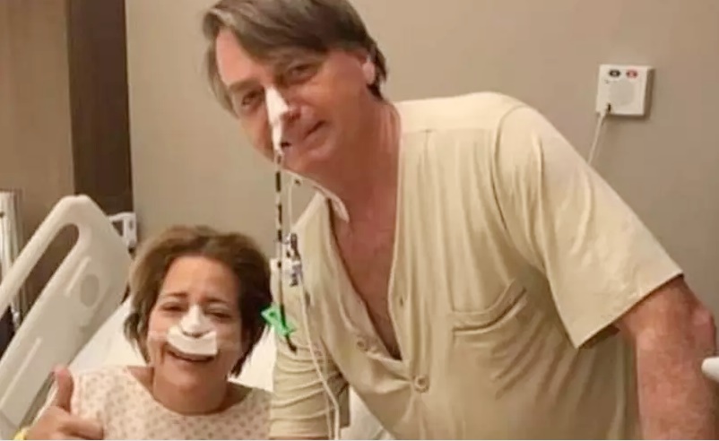 Publicada foto de Jair Bolsonaro no hospital