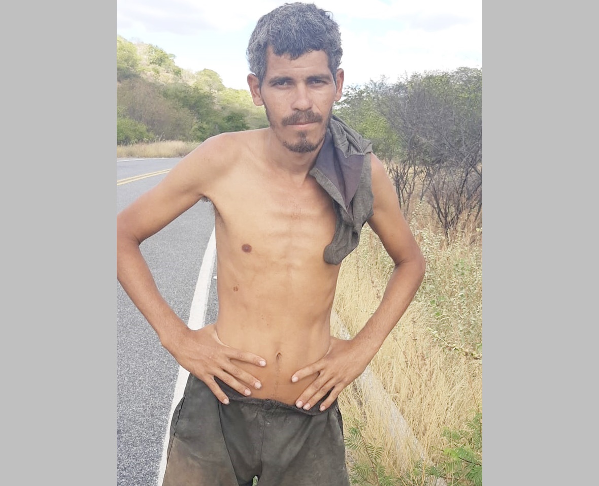 Desorientado, andarilho da região de Patos procura por familiares