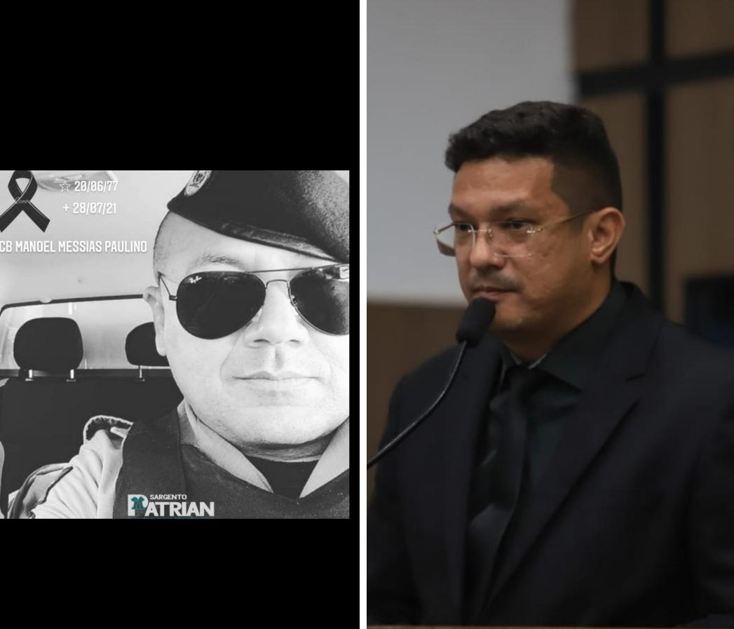 Vereador Sargento Patrian parabeniza Polícia Militar pela agilidade na prisão dos acusados do policial Cabo Paulino