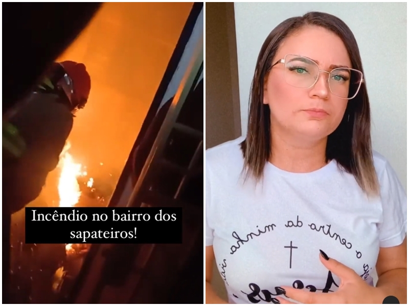 Jovem faz campanha nas redes sociais para ajudar mulher que teve casa incendiada nesta quinta-feira, em Patos