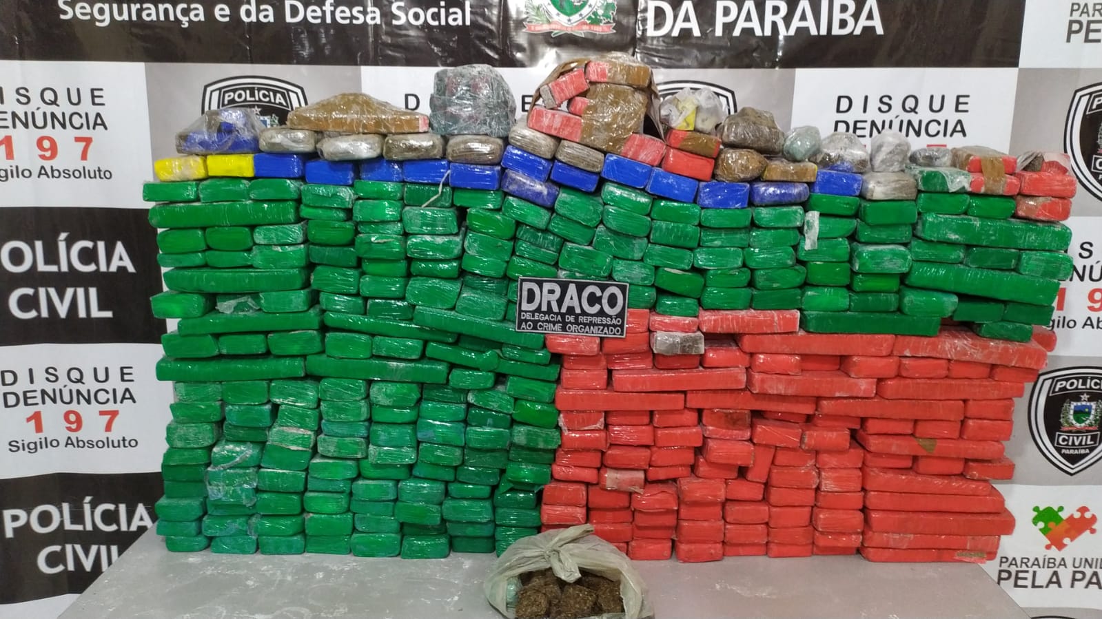 Polícia Civil prende homem e apreende 350 quilos de maconha escondidos em sítio no Sertão