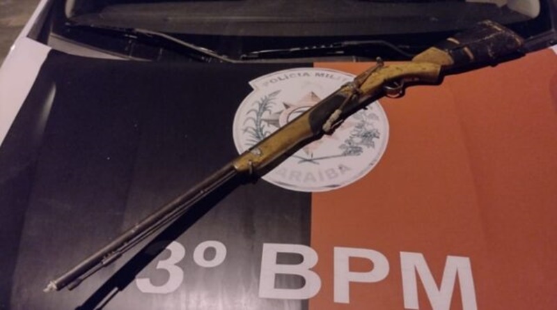 Polícia Militar apreende arma de fogo durante a Operação Previna-se em Cacimba de Areia