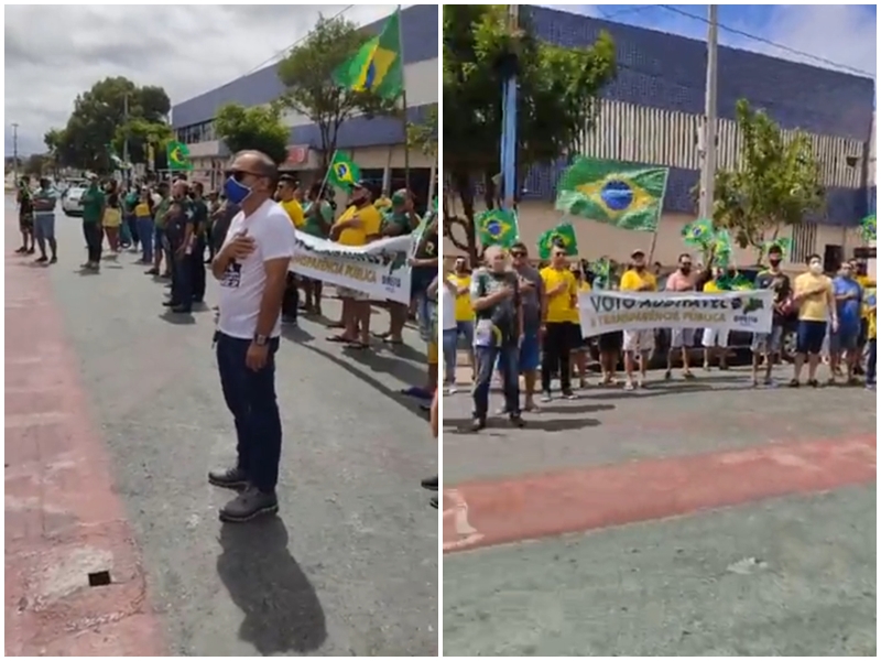 Patoenses saem às ruas neste domingo (01), a favor do voto auditável. Ex-juiz eleitoral apoiou o movimento. Veja