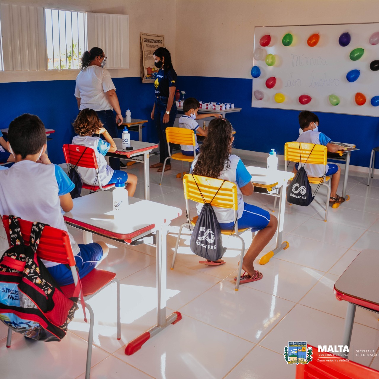 Prefeitura de Malta-PB garante retomada das aulas presenciais em escola da zona rural
