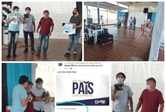 Live do dia dos Pais leva milhares de acessos as redes sociais do município de Cacimba de Areia