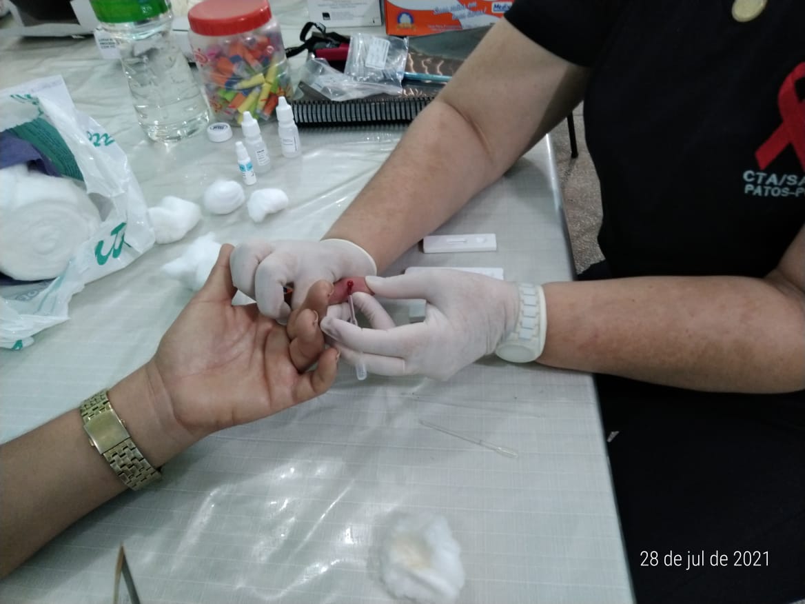 Testagem em massa e vacinação contra covid acontecem nessa terça-feira (10), no bairro Noé Trajano em Patos