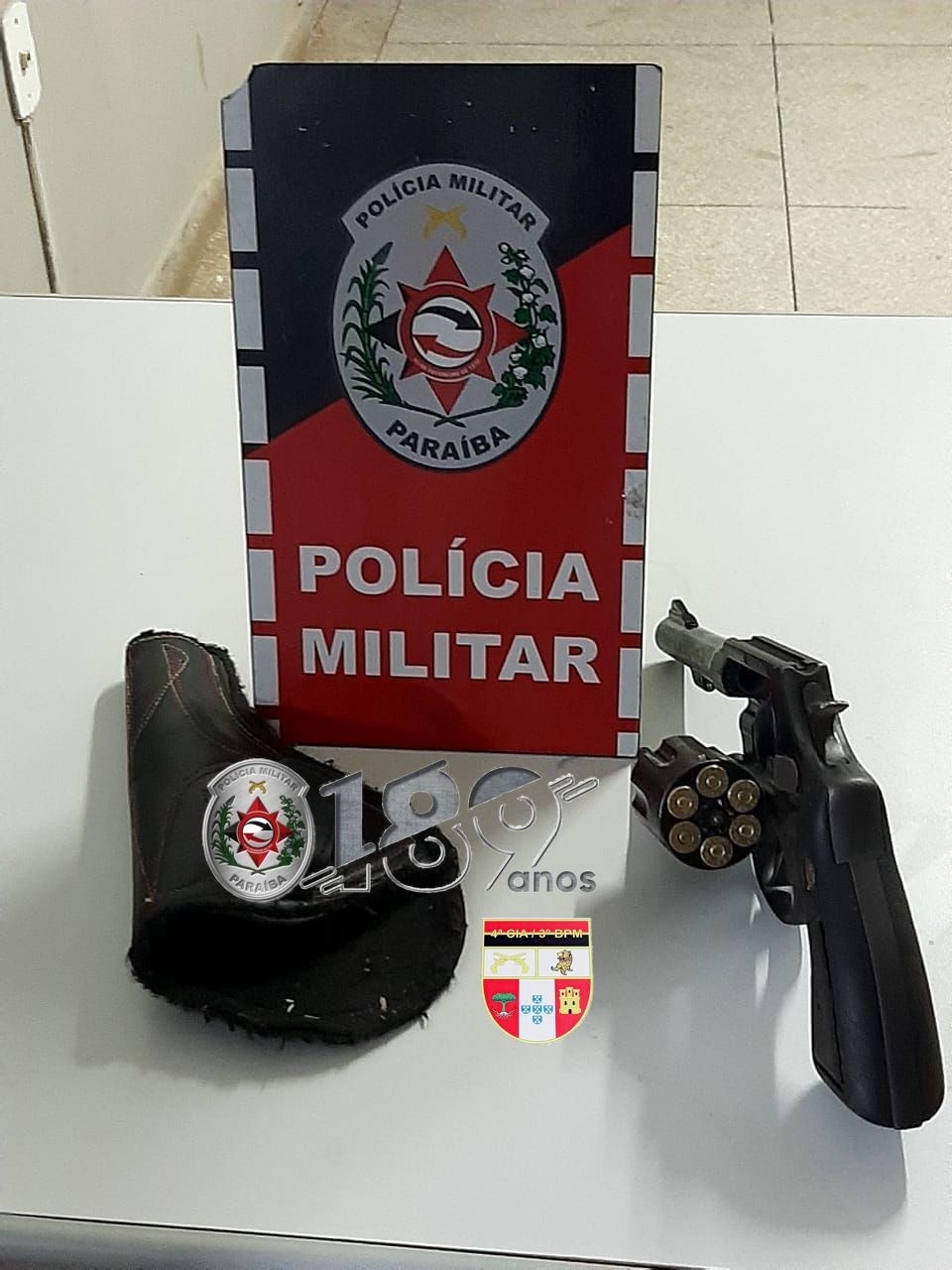 Polícia Militar apreende arma de fogo e evita homicídio, em Teixeira