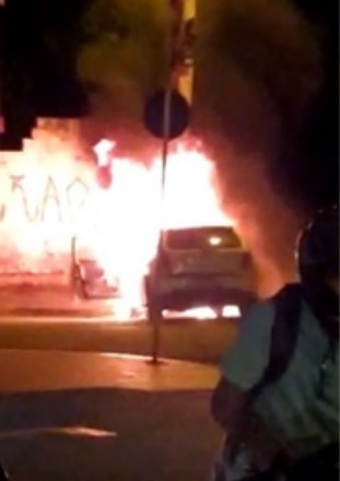 Major Galvão relata ação do Corpo de Bombeiros no combate ao incêncio de um veículo em Patos