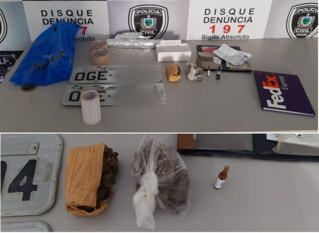 Polícia Civil prende homem que se passava por motorista de aplicativo para entregar drogas em viagens de Campina Grande até Cajazeiras