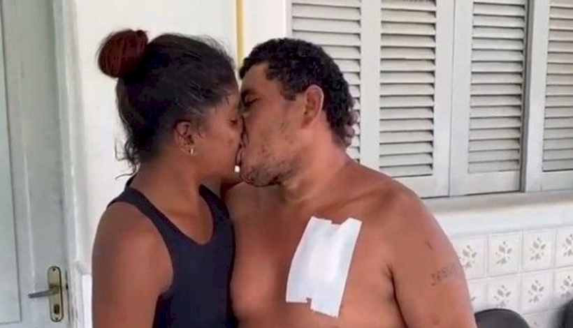 No Sertão: Mulher esfaqueia esposo, mas é perdoada na delegacia com um beijo e caso ganha grande repercussão