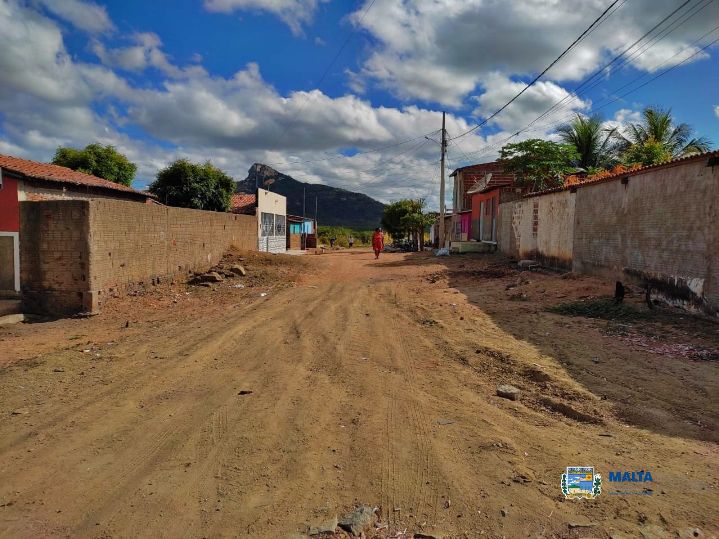 Prefeitura de Malta conclui mais uma obra de pavimentação em paralelepípedo
