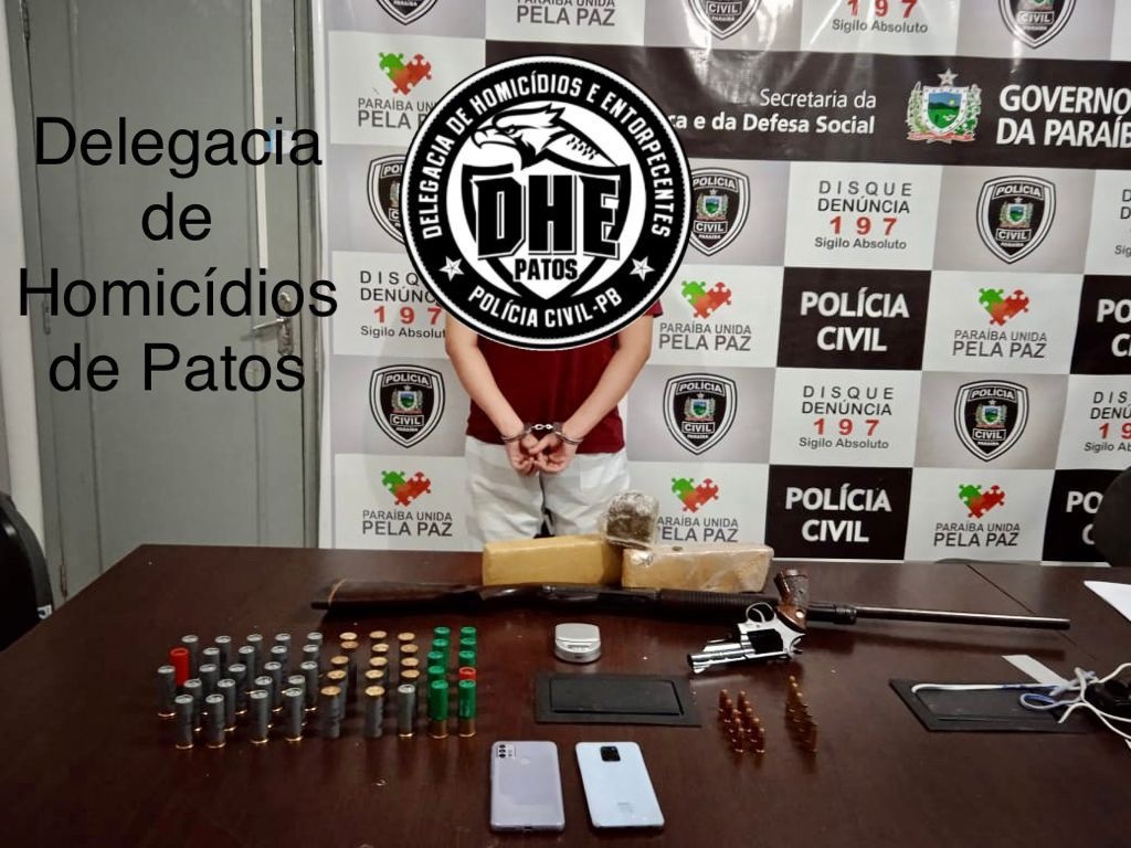 Polícia Civil cumpre mandado de prisão de indivíduo envolvido em vários assassinatos em Patos