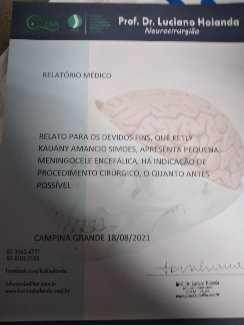 Menina de 4 anos com grave doença precisa realizar cirurgia e família faz campanha para custear procedimento
