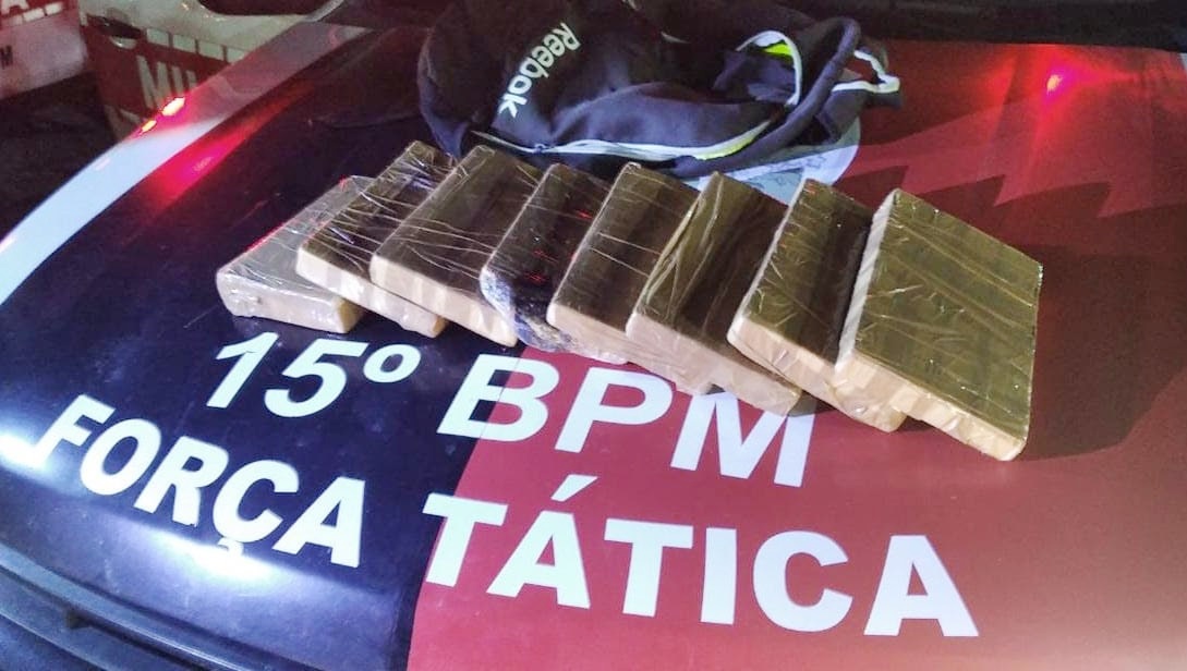 Polícia apreende quase 10 kg de cocaína transportados em ônibus na Paraíba