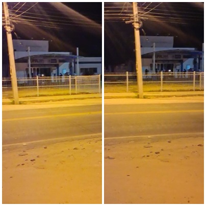 Pane elétrica deixa UPA do Campo da Liga sem iluminação externa por alguns minutos na noite desta sexta (27). Problema já foi solucionado