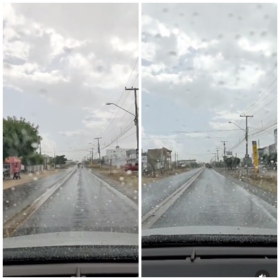 Choveu na tarde deste sábado (04) no setor oeste de Patos. Veja o vídeo