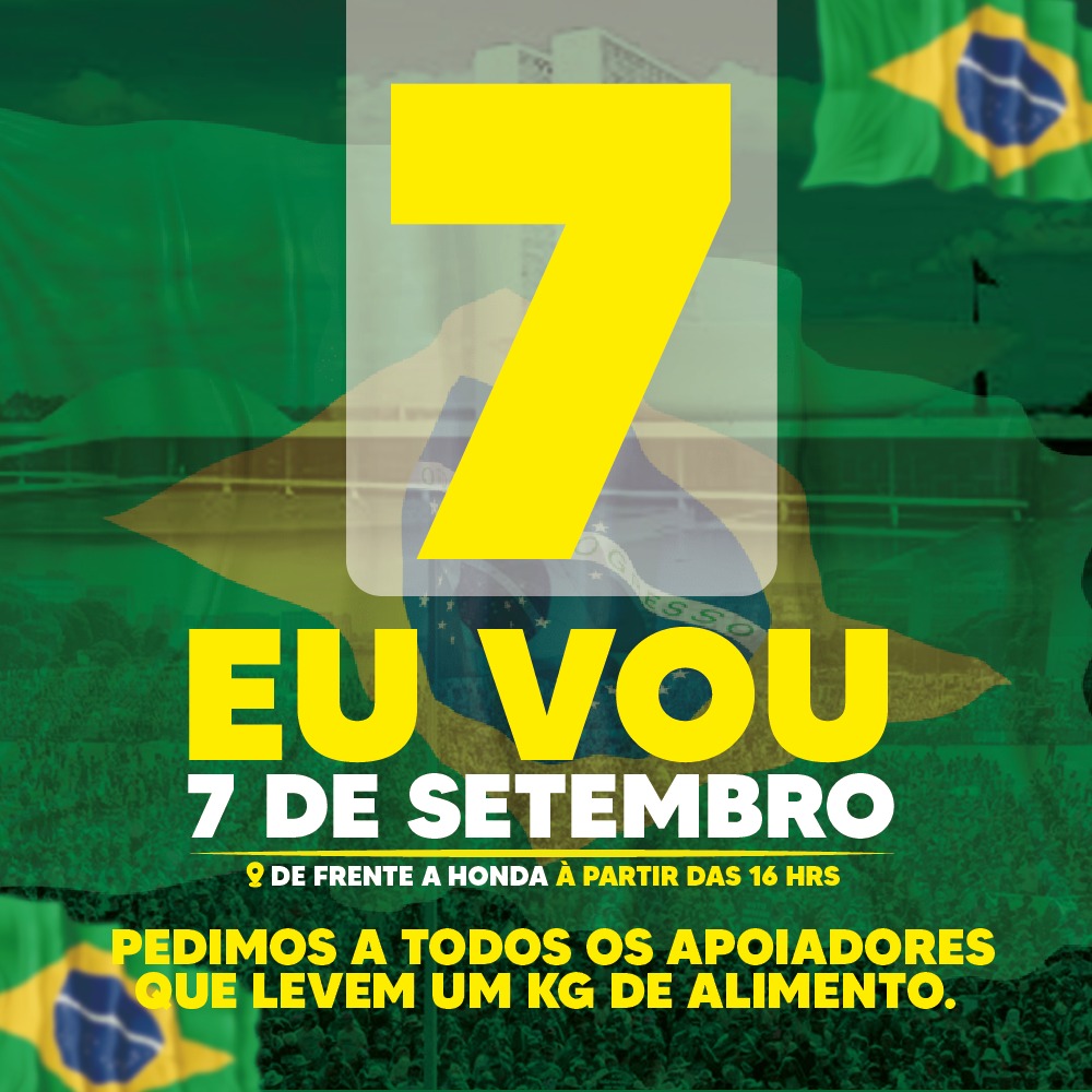 Vereador Josmá Oliveira fala de sua expectativa para Carreata em Defesa da Independência e da Liberdade
