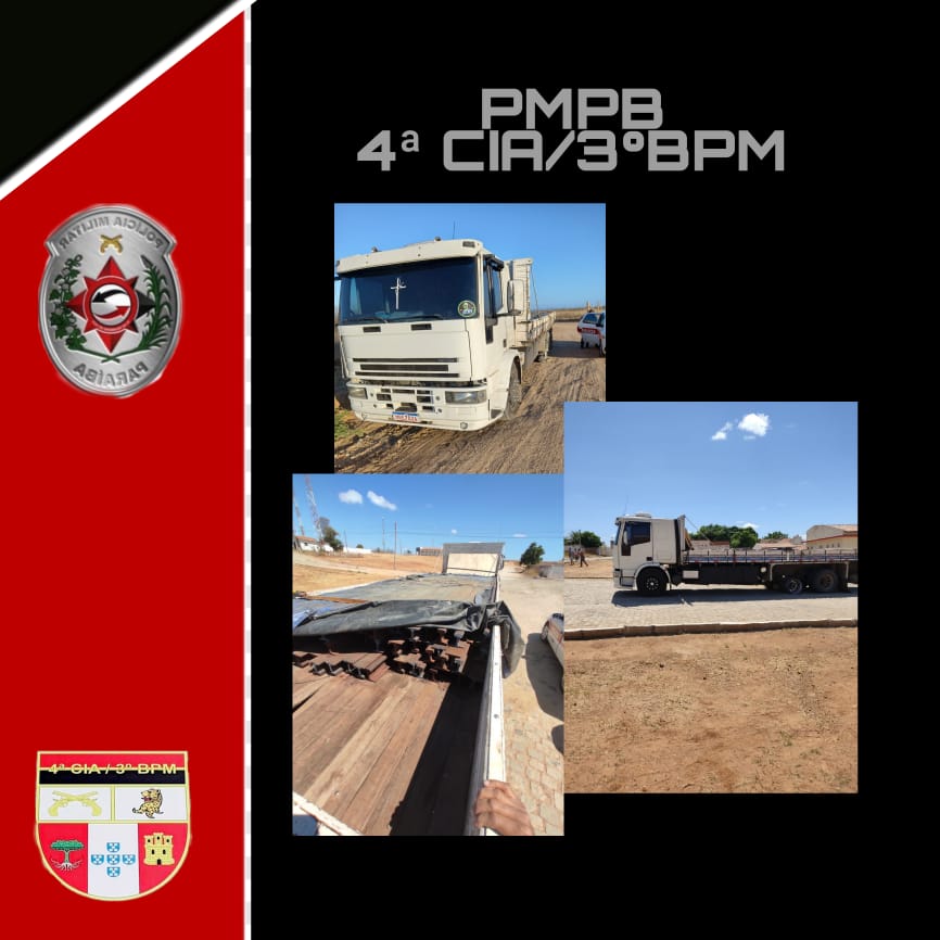 Polícia Militar apreende carga oriunda de um possível furto em Cacimba de Areia