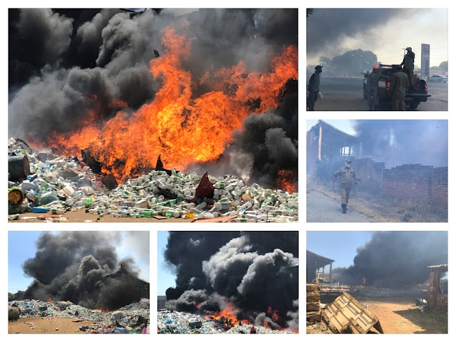 Incêndio destrói depósito de materiais recicláveis e atinge carros na Zona Sul de Cajazeiras