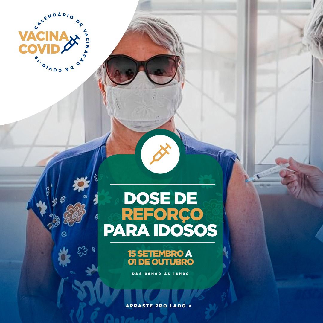 Vacina covid: Patos inicia vacinação com dose de reforço para idosos na quarta (15)