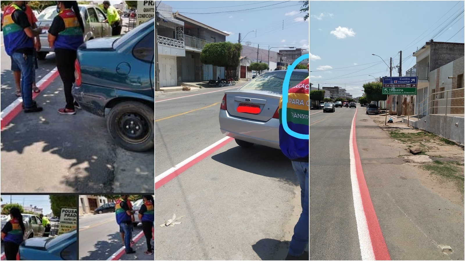 Moradores da rua 18 do Forte reclamam de ciclofaixa criada pela STTRANS: “sem espaço para estacionar”