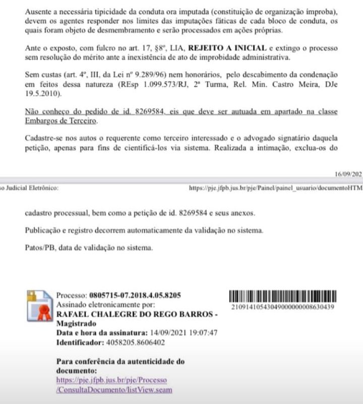 Operação Veiculação: Justiça Federal absolve Francisca Motta de acusação que a afastou da Prefeitura de Patos em 2016