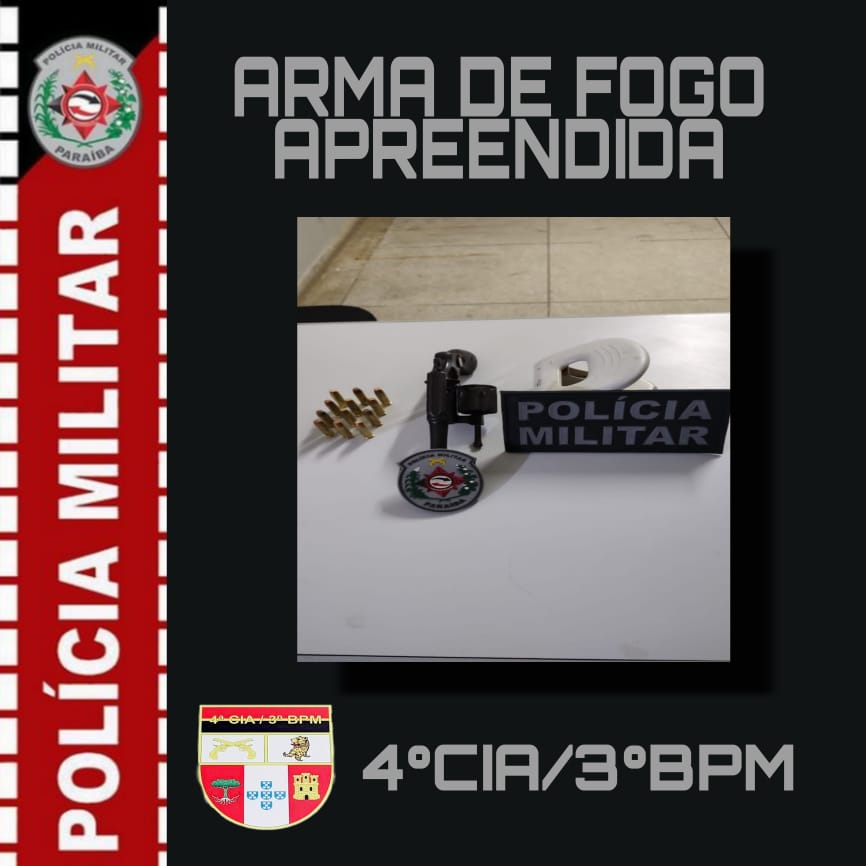 Polícia Militar apreende arma de fogo durante operação previna-se na zona rural de Taperoá-PB