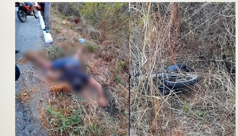 Acidente de moto no Vale do Piancó nesta segunda (20), deixa jovem sem vida