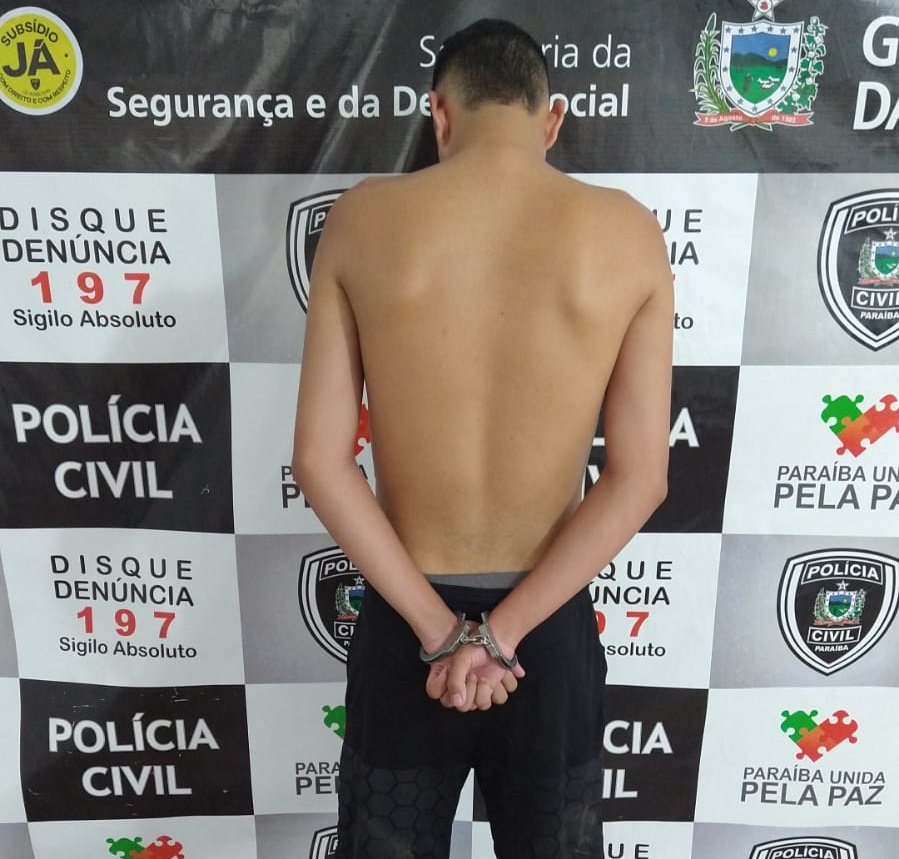 Jovem é preso nesta quarta-feira (22) em Patos suspeito de comercializar entorpecente