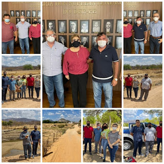 Ex-deputada Francisca Motta e Prefeito Rogério Campos agradecem ao governo do estado pelo início dos trabalhos de construção da Ponte da Liberdade