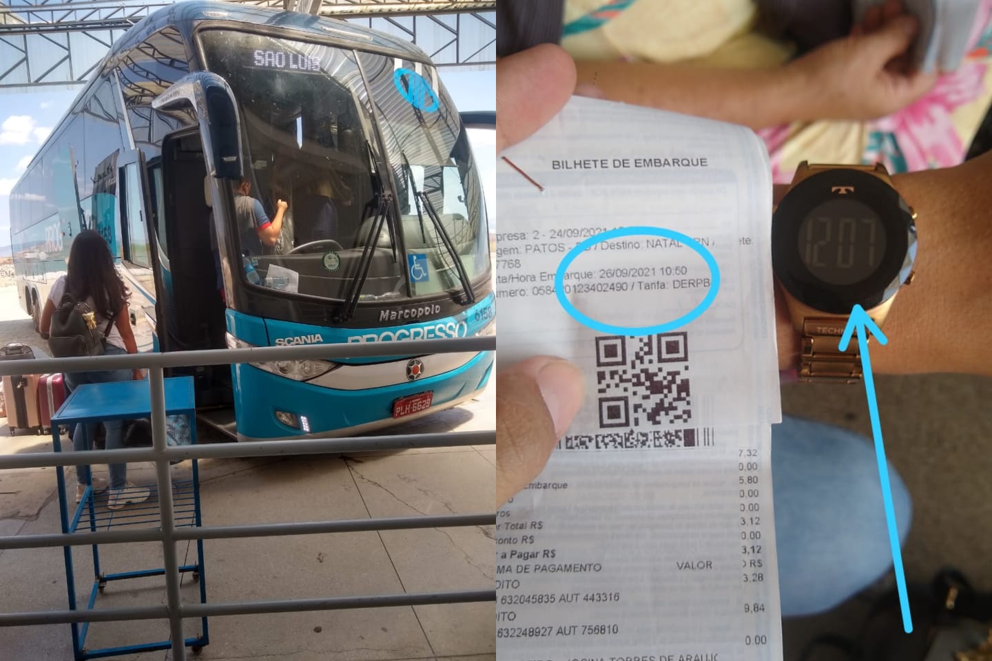 Cidadão procura Patosonline para reclamar de problema recorrente com atraso de embarque de Patos para Natal. Veja