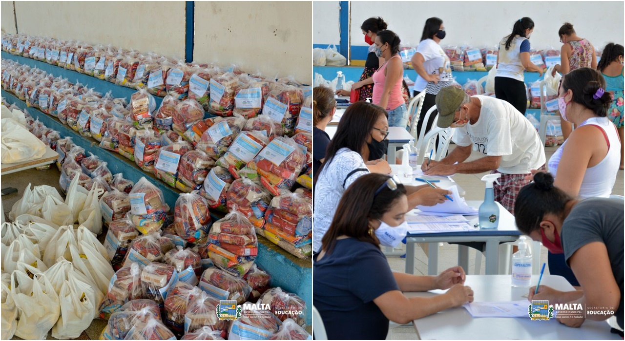 Prefeitura de Malta realizou a 3ª etapa de entregas dos kits de merenda escolar no município