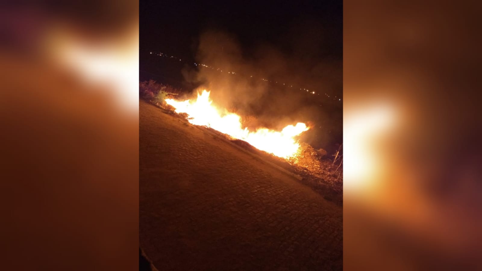 Morador flagra incêndio criminoso em Patos. Veja as imagens