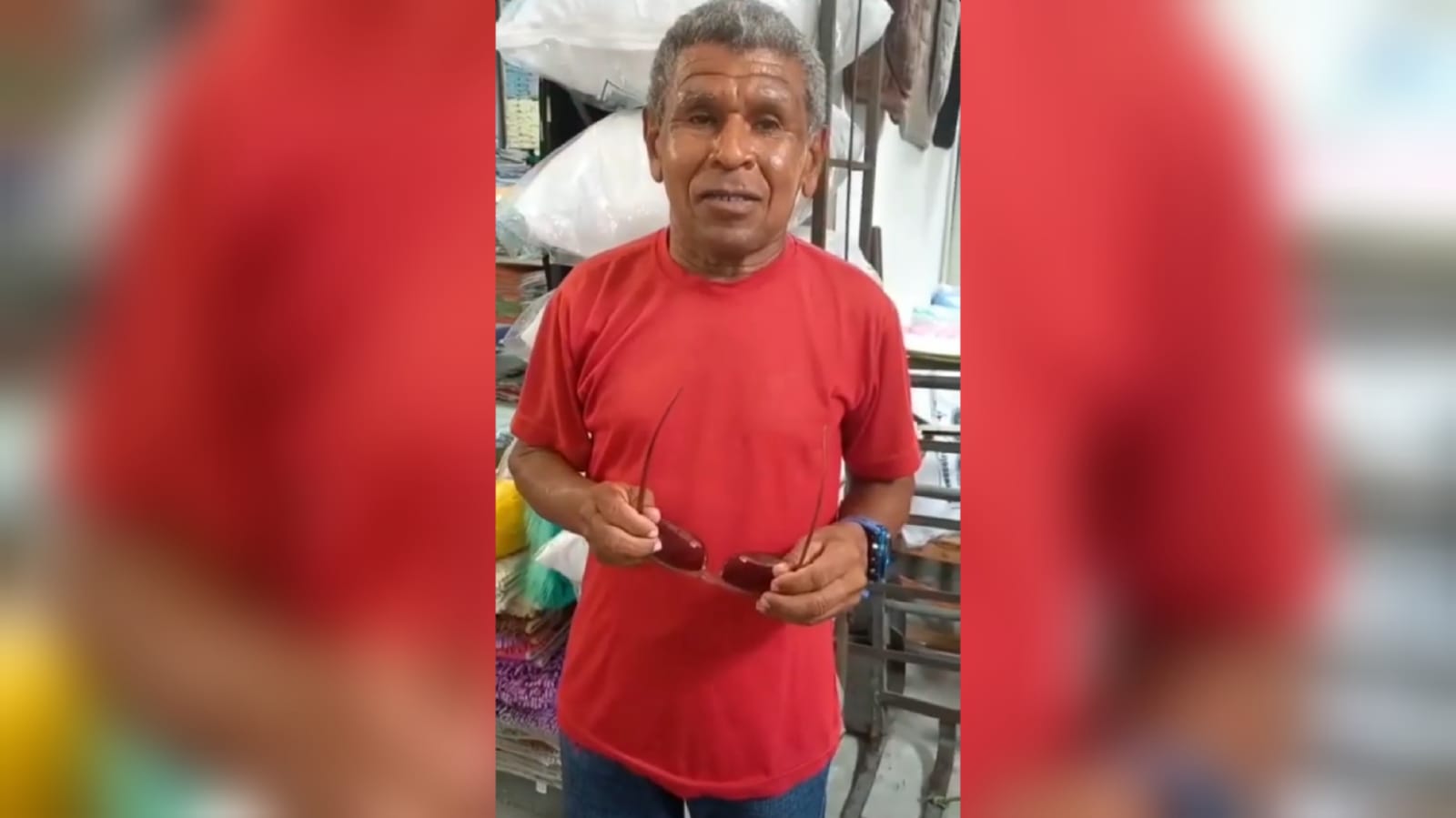 Vendedor de picolé tem carrinho roubado no centro de Patos e faz apelo para quem encontrar. Veja o vídeo