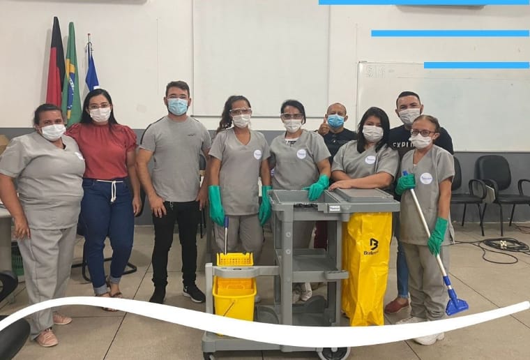 Direção do Hospital Infantil Noaldo Leite promove treinamento de capacitação em limpeza hospitalar